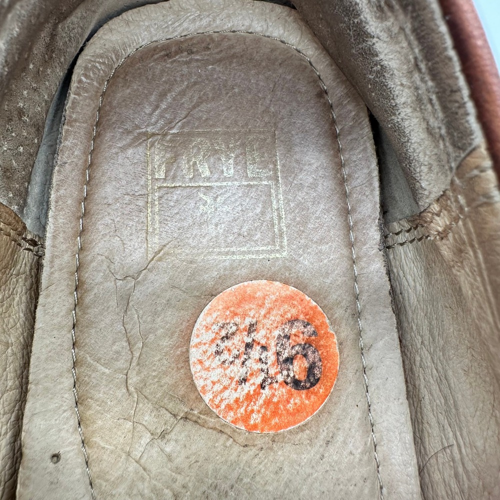 Frye Womens Janet Brown Leather Buckle Driving Moc Toe Loafers Flats Size 8.5 - Picture 8 of 10